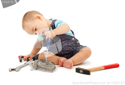 Image of Playing with tools