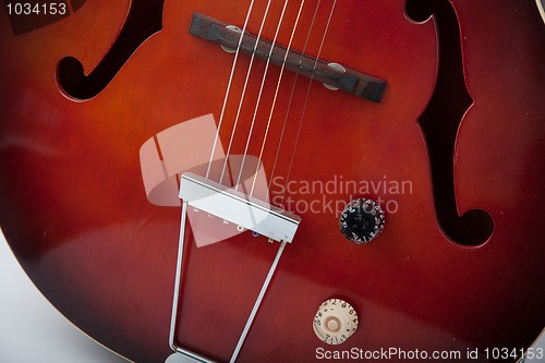 Image of Vintage semi acoustic guitar