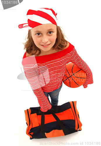 Image of Basketball player girl