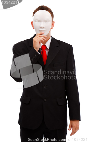 Image of Man behind mask