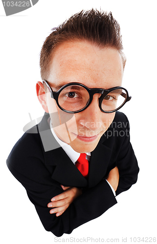 Image of Top view of a business man