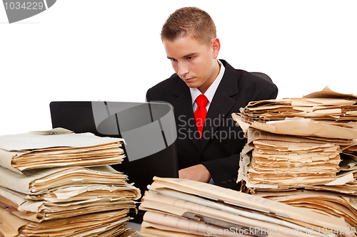 Image of Man working hard