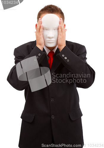 Image of Man behind mask