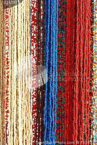 Image of Colorful Beads Background