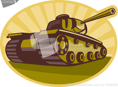 Image of world war two battle tank