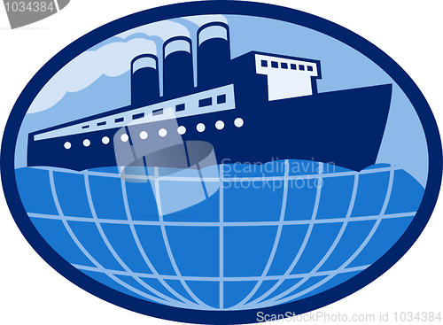 Image of Ocean liner boat ship 