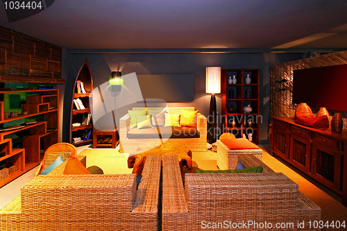 Image of Oriental living room