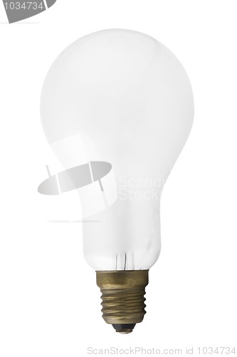 Image of Single light bulb isolated