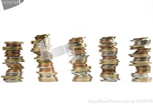 Image of money coins stacked up