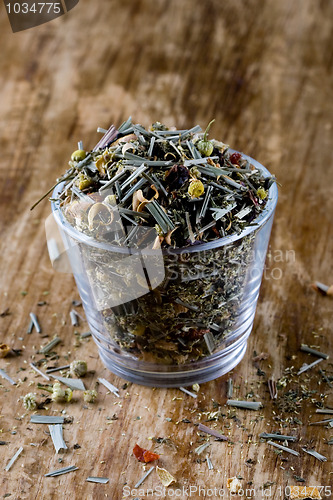 Image of herbal tea in glass 