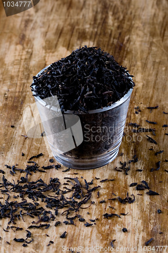 Image of black tea in glass
