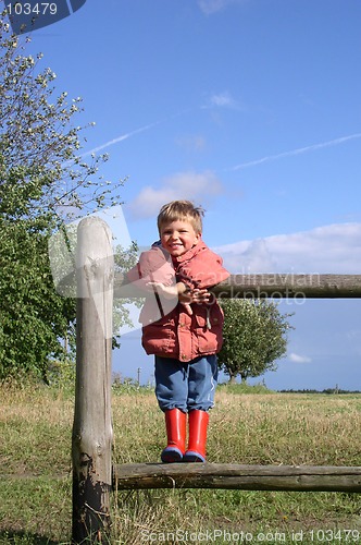 Image of Child in a Rural Landscape