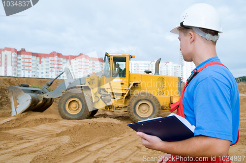 Image of Builder inspector at construction area