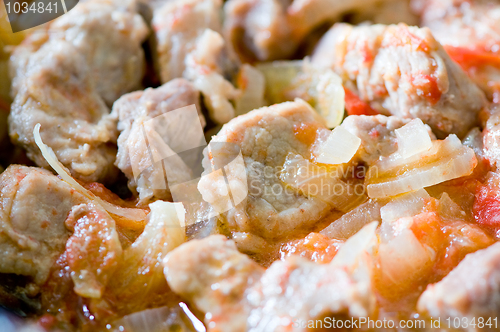 Image of meat dish goulash and gravy