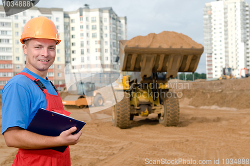 Image of Builder inspector at construction area