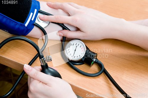 Image of blood pressure measurement