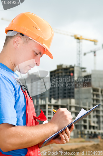 Image of Inspector at construction area