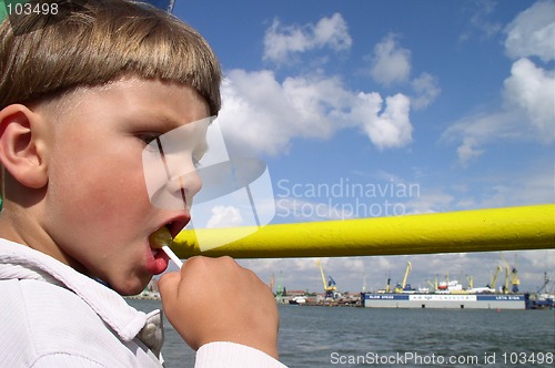 Image of Child Eating a Candy