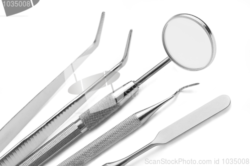 Image of set of dental care tool