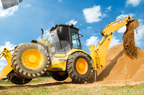 Image of Excavator Loader with backhoe works