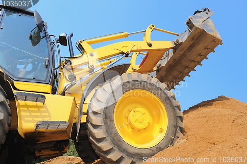 Image of loader at construction work