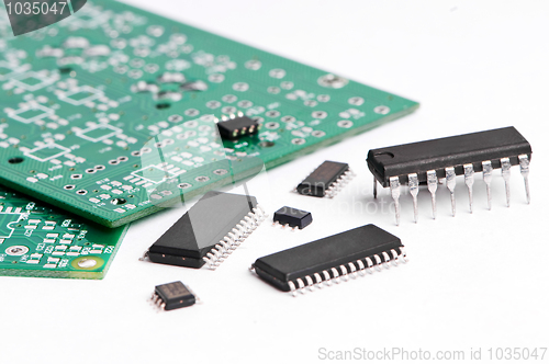 Image of micro electronics element and board