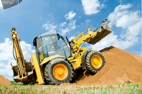 Image of Excavator Loader with backhoe works