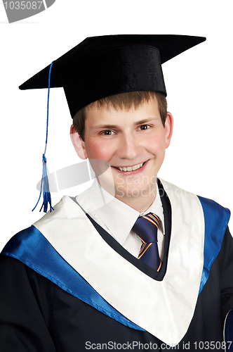 Image of happy smiley graduate boy