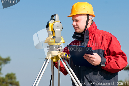 Image of Surveyor at work