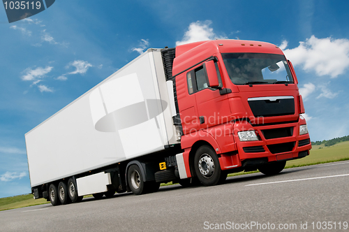 Image of freight truck on road