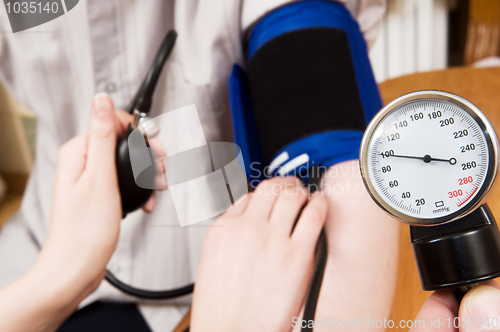 Image of blood pressure measurement