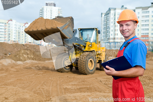 Image of Builder inspector at construction area