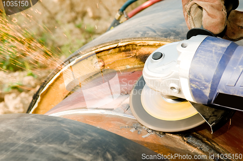 Image of grinding construction equipment