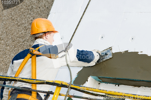 Image of facade stopping and surfacer works