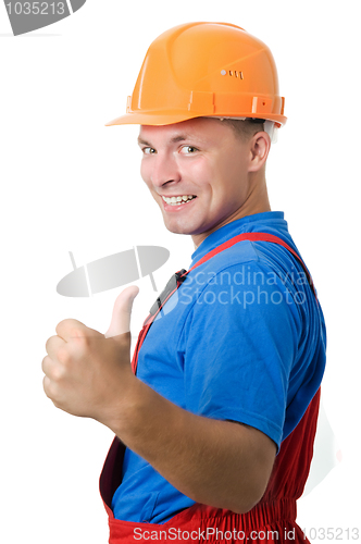 Image of Positive builder worker