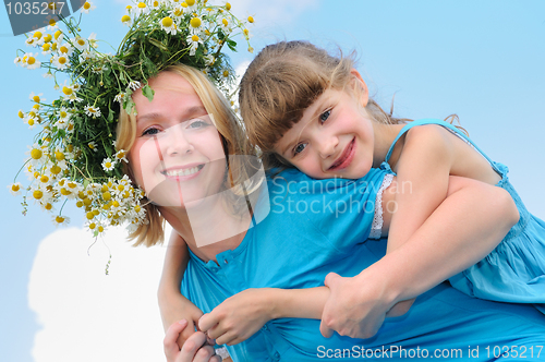 Image of happy mother and girl