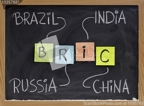 Image of Brazil, Russia, India and China - BRIC