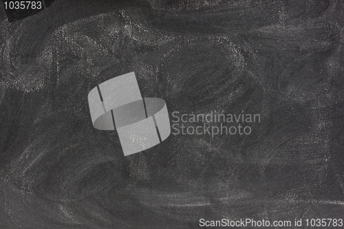 Image of blank chalkboard with eraser smudges