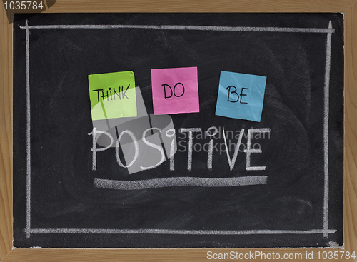 Image of think, do, be positive