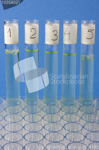 Image of laboratory glass testing tubes 