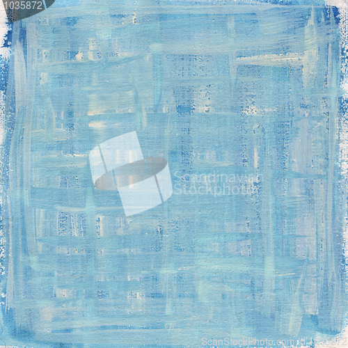 Image of blue and white watercolor abstract with canvas texture