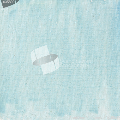 Image of light blue watercolor abstract with canvas texture