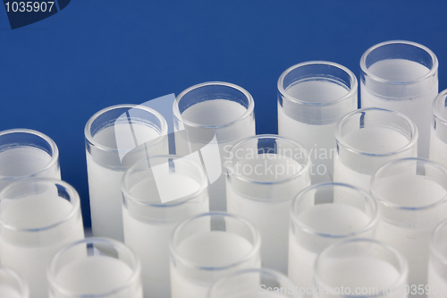 Image of laboratory testing tubes abstract