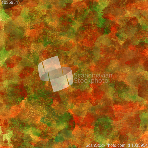 Image of red, green, orange patchy texture