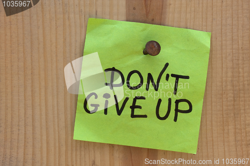 Image of do not give up - motivational reminder
