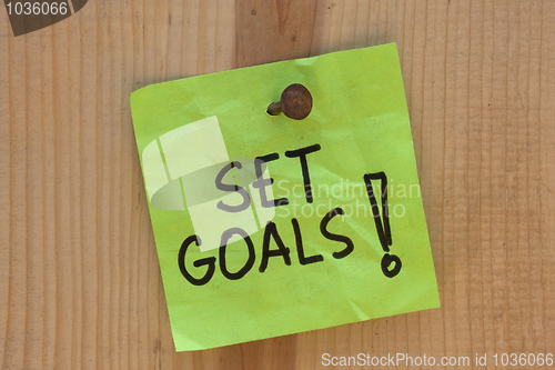 Image of Set goals - motivational reminder