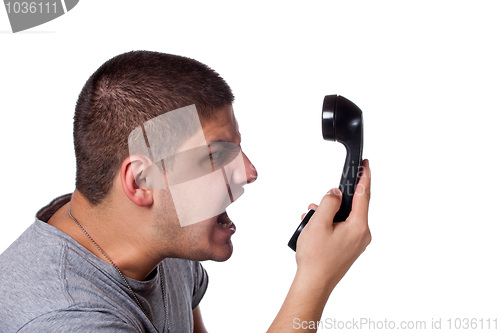 Image of Angry Phone Conversation