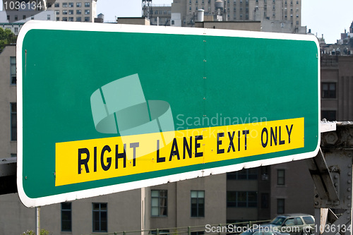 Image of Empty Highway Sign