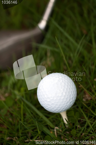 Image of Golf Ball and Tee