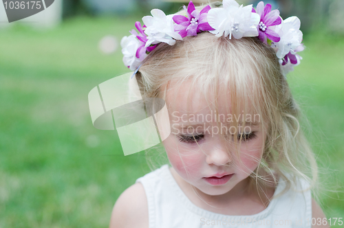 Image of Girl with wreath
